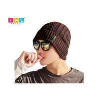 Men’S Solid Colour Knitted Beanie Hat-Assorted