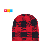 Checkered Skull Beanie