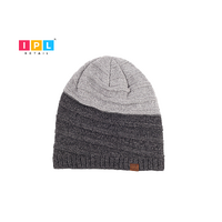 Chic Slouchy Duo-Tone Beanie
