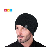 Unisex Checkered Beanie Hat-Assorted