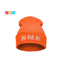 Bright And Beautiful  Orange Adult Beanie