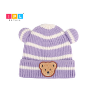 Cozy Cub - Purple Bear Beanie