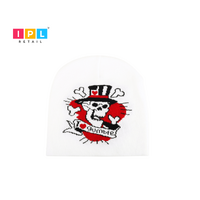 White Skull Beanie
