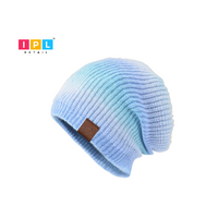 Shaded  Blue Beanie For Adults