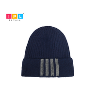 Dark Striped Beanie