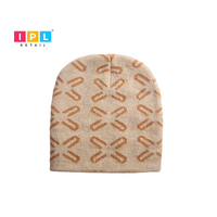 Neutral Grid Beanie