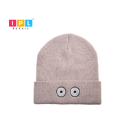 Grey Wide Eye Beanie