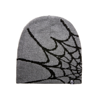 Grey Spider Knit Beanie