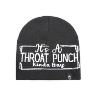 Bold Text Knit Beanie