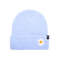 Daisy Calm Soft Blue Beanie