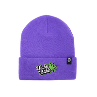 Purple Graphic Streetwear Beanie