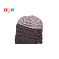 Grey Block Beanie