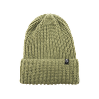 Olive Green Ribbed Street Beanie