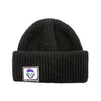 Dual Style Sneaky Monkey Ribbed Knit Beanie