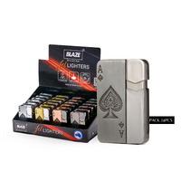 Spade Lighter | Single Blue Jet Flame | Pack of 24
