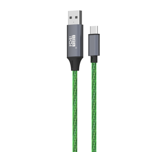 USB-A to Type-C Flowing LED Fast Charge Cable 1.2m