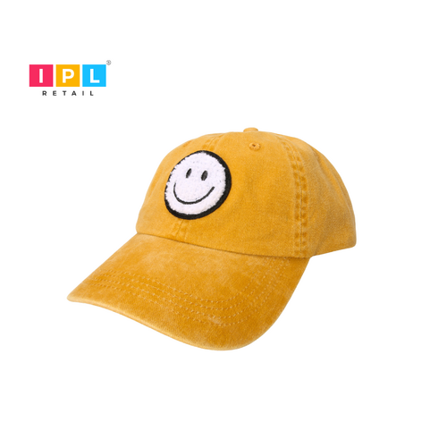 Smiley Face Yellow Cap