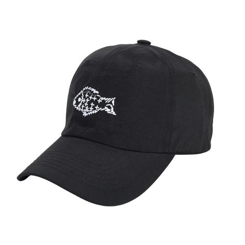 Fish Embroidered Black Baseball Cap