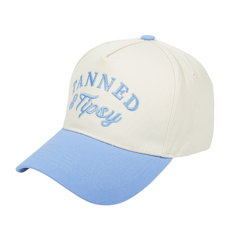 Tanned & Tipsy Cream Baseball Cap