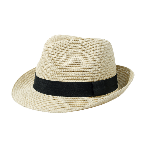 Classic Paper Straw Fedora Hat Natural