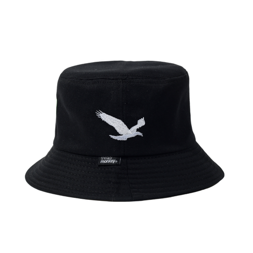 Black Eagle Embroidered Bucket Hat 