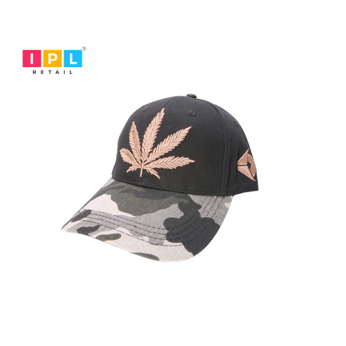 Orange Leaf Camo Cap