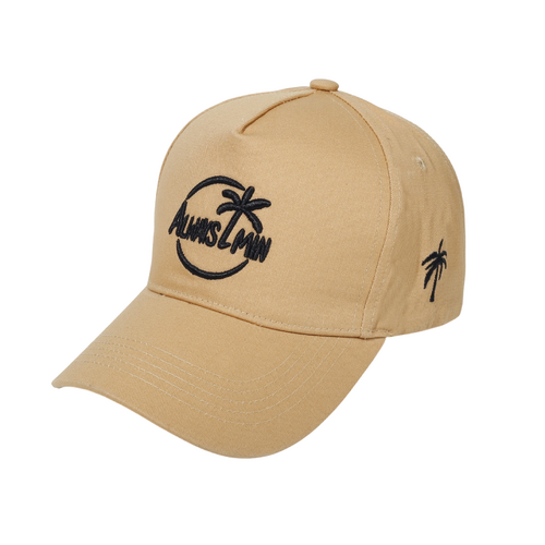 Always Livin’ Palm Wave Beige Baseball Cap