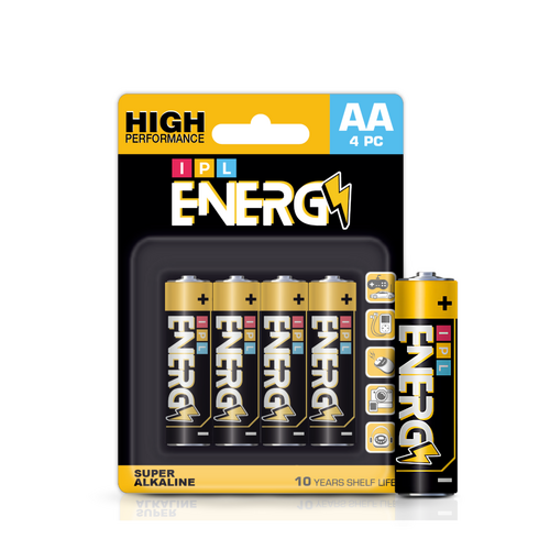 AA Alkaline Battery- 4PC