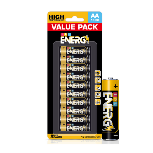 AA Alkaline Battery- 10PC Value Pack