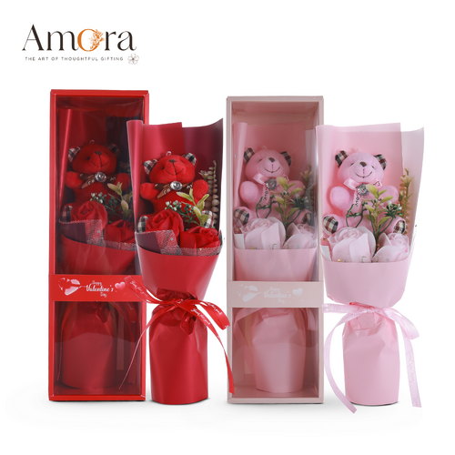 Bear Hug Bouquet | Assorted | Pack of 4