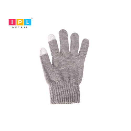 Light Grey Criss Cross Gloves