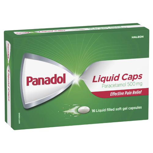 Panadol Liquid Caps 16 Soft Gel Capsules