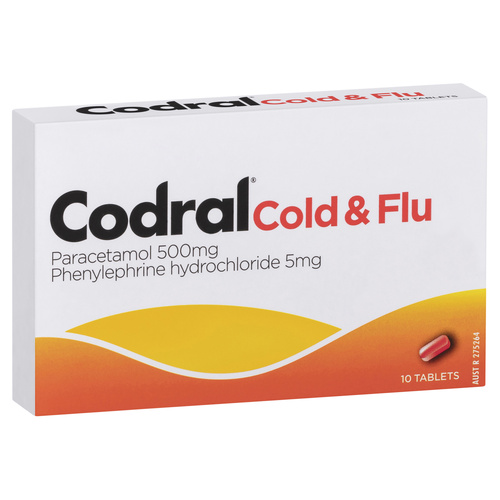 CODRAL® Cold & Flu 10 Tablets