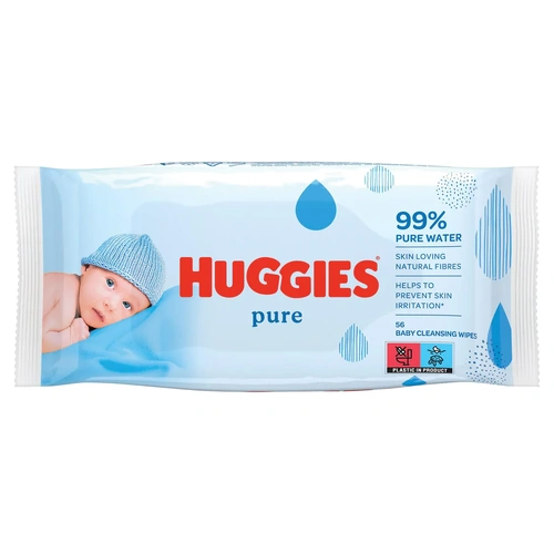 Huggies Pure Unscented Cleaning Wipes | 56 Wipes