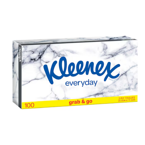Kleenex Everyday Facial Tissues 100 Pack | 2 PLY