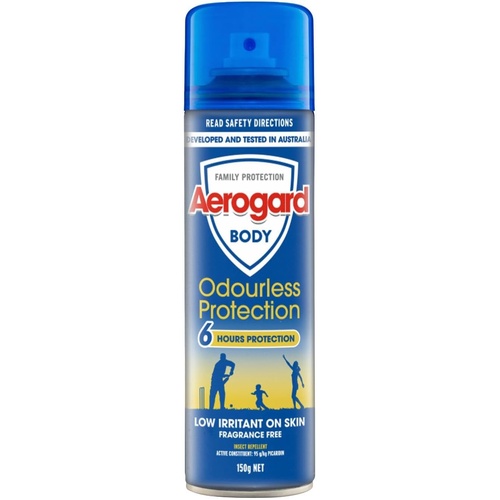Aerogard Odourless Protection Insect Repellent Aerosol Spray 150g