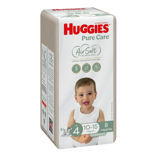 HUGGIES Ultimate Nappies | Size 4 Toddler | 8 Pack (3)