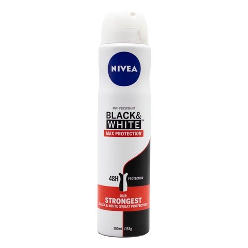 Nivea Black & White Max Protection | Antiperspirant Deodorant | 250ml