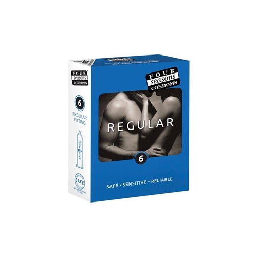 Four Seasons Regular Fitting Condoms | 54mm | Pack of 6