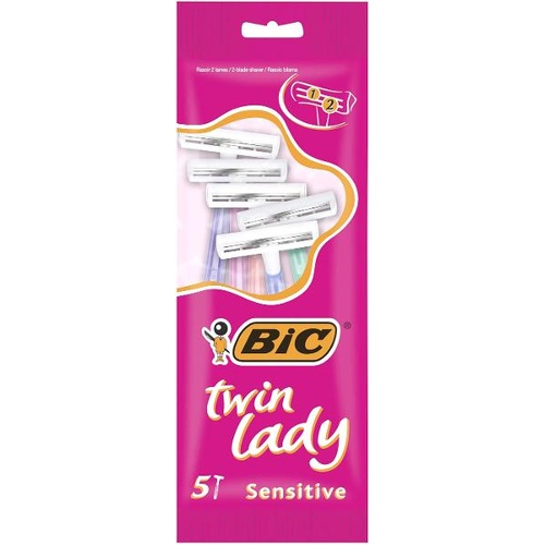 Bic Twin Blade Lady Disposable Razor | Pack of 5