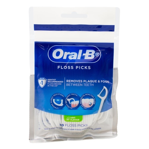 Oral B Floss Picks Mint Flavour | Pack of 30