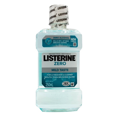 LISTERINE Antibacterial Mouthwash Zero 250mL