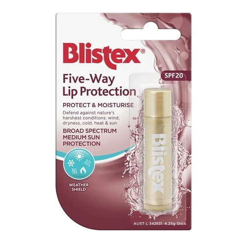 Blistex 4.25g Lip Protection Five Way Protect and Moisturise Weather Shield SPF20