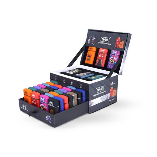 Volt Jet Flame Lighter Display Box  | Pack of 34