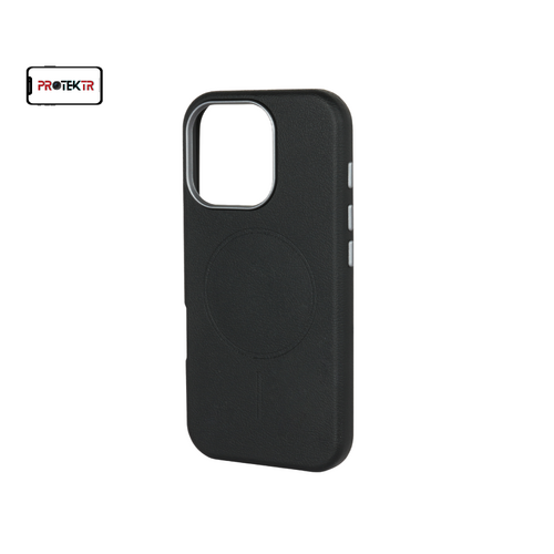 Black Sleek Shield Case | iPhone 15 Pro