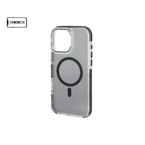 Black Carbon Shell Case | iPhone 16 Plus