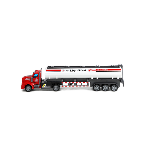 Red & White Oil Tank Truck