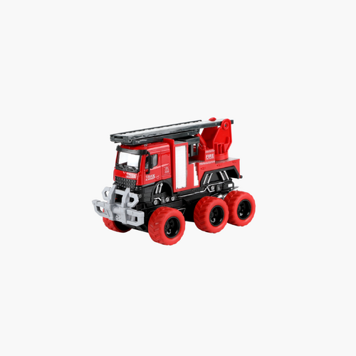 Big Wheel Fire Climbing Truck Toy Alloy Deformed Inertia Vehicle