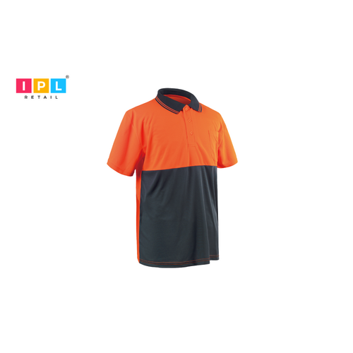 Orange Hi-Vis Half Sleeve Polo (XL)