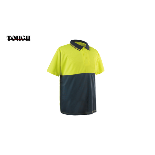 Yellow Hi-Vis Half Sleeve Polo (M)